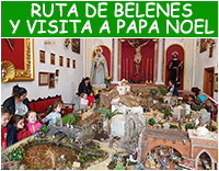 Ruta de belenes y visita a Papa Noel