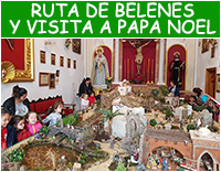 Ruta de belenes y visita a Papa Noel